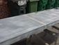 Dark patina zinc bar top with drink tray and brass pins - view 10