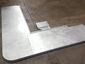 Zinc bar top with drink rail and butt joints - view 2