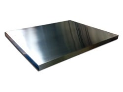 Zinc table top with brushed appliance finish - view 2