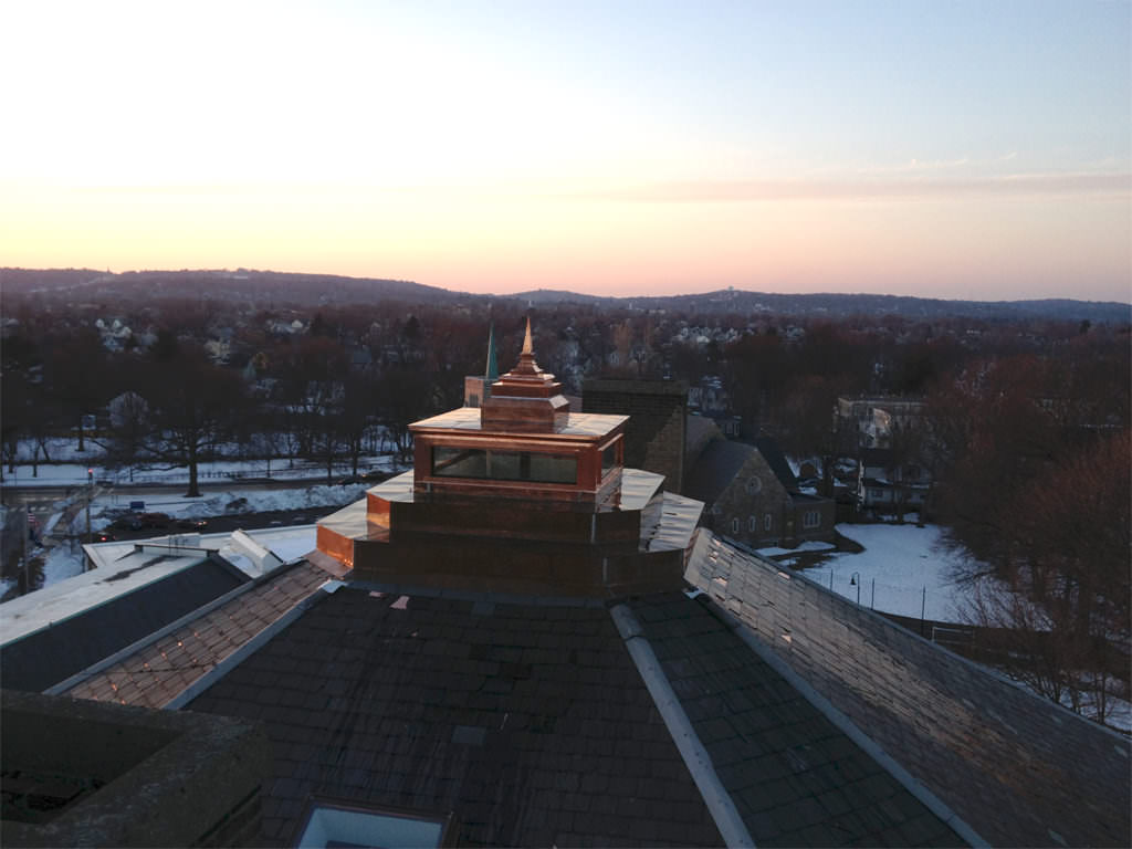 Copper cupola with pyramid finial - view 2