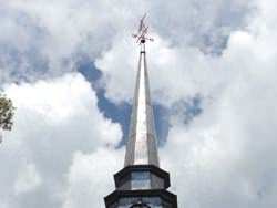 Lead coated copper steeple with weathervane - Boston