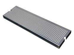 Beer tap drip tray insert with finger holes - stainless steel