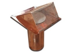 Copper pipe vent with flapper