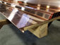 Angled copper drip edge for metal roof - view 2
