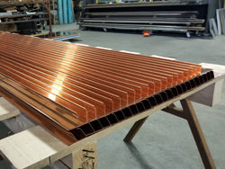 Copper drip edge for metal roof with closed hem - view 2