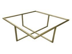 Antique brass tube table frame