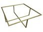 Antique brass tube table frame - view 2