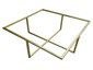 Antique brass tube table frame - view 3