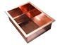 Custom copper ice tray with drain pipe welded - view 2