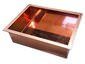 Custom copper ice tray with drain pipe welded - view 3
