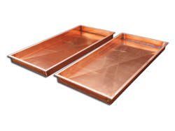 Copper ice trays for food
