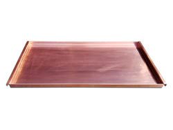 Copper tray custom made to hold grilled meats