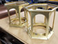 Custom brass lanterns made to replicate old ones - view 2