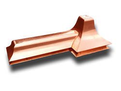 Custom copper finial and ridge cap