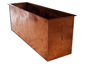 Firewood storage box made with hand hammered copper - view 4