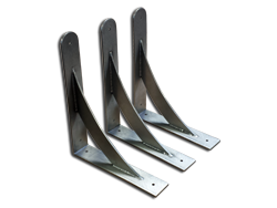 Stainless steel shelf brackets