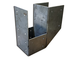 Steel bracket for wooden beams