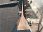 Simple 4 sided modern copper finial installation - view 1