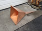 Simple 4 sided modern copper finial - view 7