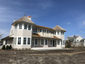 Pitched octagonal copper finial with ball and cone - installation - view 2