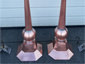 Pitched octagonal copper finial with ball and cone - view 6