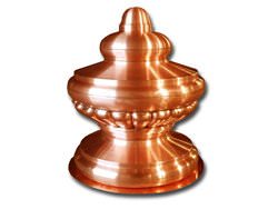 FI006 - Custom detailed finial with round base