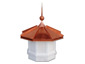 Custom made copper finial with ball attached to cupola - view 1