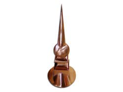 FI009 - Radius finial with round base, ball and extended top