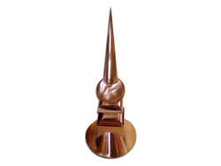 Custom made copper finial with radius details - #FI009