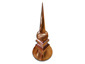 Radius copper finial with round base, ball and extended top - view 2