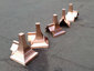 Custom copper finial with rectangular base and radius design made to fit ridge cap - view 6