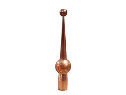 FI024 - Simple round finial with 2 balls