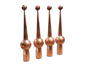 Simple copper finials custom made - view 2