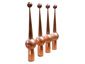 Simple copper finials custom made - view 3