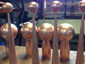 Simple copper finials custom made - view 4