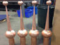 Simple copper finials custom made - view 5