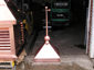 Rectangular copper finial with 2 copper balls - view 3
