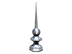 FI027 - Octagon finial with ball and layered base
