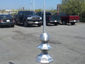 Aluminum octagon finial with ball - view 2