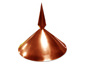 Simple conic copper finial - view 6