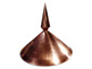 Simple conic copper finial - view 7