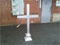 Aluminum cross finial with rectangular base - view 3