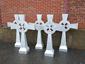 Aluminum cross finial with circle and cutout details - view 2