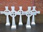 Aluminum cross finial with circle and cutout details - view 4