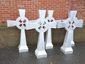 Aluminum cross finial with circle and cutout details - view 6