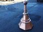 Custom octagonal copper finial with ball and details - view 7