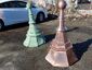 Custom octagonal copper finial with ball and details - view 8
