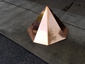 Simple octagonal copper finial with flat top - view 2