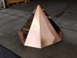 Simple octagonal copper finial with flat top - view 3