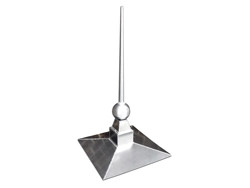 FI034 - Custom aluminum finial with ball